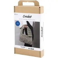 Creativ Company Kit de bricolage pour crocheter un sac, matériel et instructions inclus