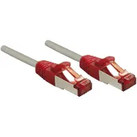 Lindy - Crossover-Kabel - RJ-45 (M) bis RJ-45 (M) - 10 m - SFTP, PiMF - CAT 6e - ohne Haken - Grau