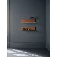 New Works Tana Étagère Murale Black Stained Oak