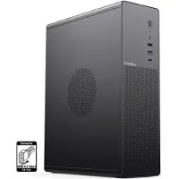 CoolBox COO-PCT100-0, profil bas (ultra-plat), PC, noir, micro ATX, Mini-ITX, 2,5 pouces