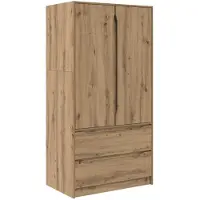 vidaXL Armoire en chêne artisanal 79,5 x 49 x 156 cm, aggloméré