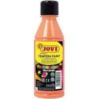 Jovi Tempera liquide, peinture pour affiches, 250 ml en bouteille, phosphorescente, orange (250 ml)
