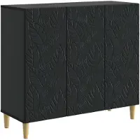 vidaXL Buffet noir 89 x 34,5 x 80 cm en aggloméré