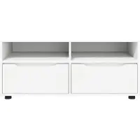 vidaXL : Meubles TV, 100 x 48 x 43 cm, blanc, en panneaux de particules