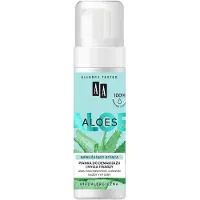 Aa - Aloe 100% Aloe Vera Extract makeup remover and face wash foam 150ml (Mousse nettoyante, 150 ml)