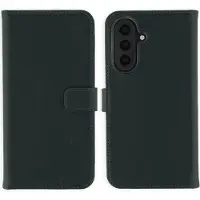 Selencia Étui portefeuille en cuir véritable pour Samsung Galaxy A57 (5G) - Vert