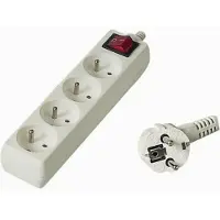 PremiumCord PP4K-07 extension d'alimentation 4 sortie(s) AC Blanc (4x, CEE 7/3, Type 13, 7 m)