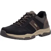 Rieker Chaussures à lacets confortables en noir, taille 44