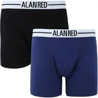 Alan red Lot de 2 Boxer-shorts Bleu Foncé