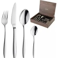 Amefa Florence 181000MDF3C91, set de couverts 24 pièces avec coffret en bois