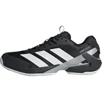 Adidas Chaussure de sport 'Adizero Ubersonic 5 Clay' gris / noir / blanc