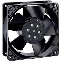 EBM PAPST Ventilateur axial EBM 4600 N 115 V/AC 148 m³/h (L x l x H) 119 x 119 x 38 mm (120 mm, 1x), Ventilateur PC, Noir