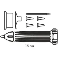 Tescoma 630536, Silicone, Gris, Transparent, Jaune, 150 Mm