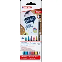 Edding Crayon pinceau 1340 métallique étui carton 6 pièces (6x)