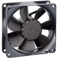 EBM PAPST EBM 8414N/2HP Ventilateur axial 24 V/DC 78 m³/h (L x l x H) 80 x 80 x 25.4 mm (80 mm, 1x), Ventilateur PC, Noir