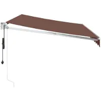 vidaXL Store automatique brun 350x250 cm