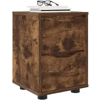 vidaXL Tables de chevet avec tiroir 2 pcs Chêne fumé 30,5 x 30 x 43 cm