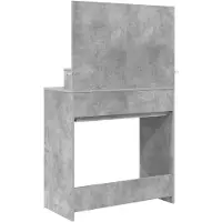 vidaXL Coiffeuse de chambre à coucher Béton gris 80 x 39,6 x 135 cm