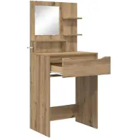 vidaXL Coiffeuse de chambre à coucher Chêne Artisan 80 x 39,6 x 135 cm