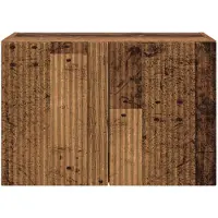 vidaXL Meuble mural pour télévision, 59,5 x 31 x 40 cm, en bois massif et panneaux de particules