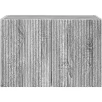 vidaXL Meuble mural pour télévision, 59,5 x 31 x 40 cm, imitation bois Sonoma gris