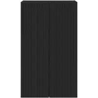 vidaXL Meuble mural pour télévision, 59,5 x 31 x 100 cm, noir, panneaux de particules