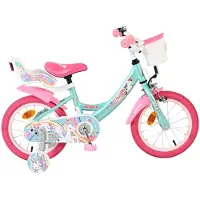 Volare Vélo enfant Unicorn - Fille - 14 pouces - Vert