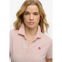 Superdry pour femme. W6012208A Polo Heritage Slim Fit rose (M), Casuel, Coton, Manche longue