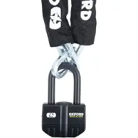 Oxford Cadenas d'alarme Boss 16 mm + chaîne 12 mm x 1,5 m - Sold Secure Gold / FG SBSC / ART4