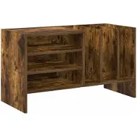 vidaXL Armoire pour disques vinyles, chêne fumé, 78,5 x 35 x 45 cm