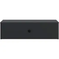 vidaXL Table d'appoint murale noire 59 x 34,5 x 17 cm