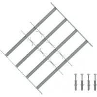 vidaXL Grille de sécurité pour fenêtres avec 4 barres croisées 3 pcs