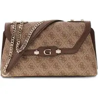 GUESS Sac à Rabat Lindsey Latte Logo