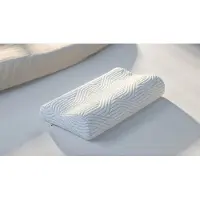 Tempur - Oreiller ergonomique - Taille Small & 61 x 31 x 8.5 cm - Avec la technologie SmartCool et l'allègement de la pression - Pour les dormeurs latéraux et dorsaux - Textile blanc