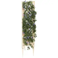 vidaXL Treillis avec piquets Blanc 43 x 6 x 165 cm PP
