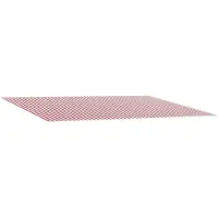 vidaXL Tissu de remplacement pour store, rouge et blanc, 600 x 350 cm, polyester