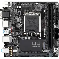 Gigabyte Carte mère H610I - Compatible avec les processeurs Intel Core de 14e génération, VRM numérique hybride 4+1+1, jusqu'à 5 600 MHz DDR5, 1 port PCIe 3.0 M.2, LAN Gigabit Ethernet, USB 3.2 Gen 1