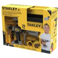 Stanley Jr. Mega Kids Toolbox & Tool Set With Power Drill Educational Toy Jaune Enfants