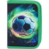 Baagl Trousse scolaire à un étage Ballon de football vert