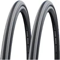 Schwalbe 2 pneus 23-559 RightRun, gris/noir, pour fauteuil roulant, avec protection K-Guard, dimensions 26x7/8