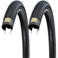 Schwalbe Pneu Vélo Urbain Large 26x2.35 Bandes Réfléchissantes - Protection K-guard Anti-crevaison -