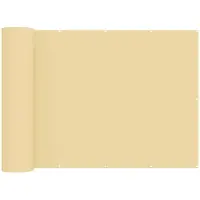 vidaXL : écran de balcon, 1,8 x 15 mètres, tissu avec revêtement PU, couleur beige