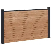 vidaXL : Ensemble de jardin, 180 x 105 cm, en bois composite (WPC) et aluminium, couleur marron