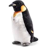 Steiff 075902 Palle pingouin royal, peluche, 52 cm, noir