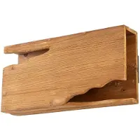 LUCANDE Applique Murale , Tarry, dimmable, Bois, Salon / séjour, Bois, Rustique