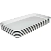 Bartscher Plateau de présentation, set de 5, 150x300mm, blanc