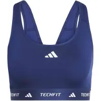 Adidas Soutien-gorge de sport 'TECHFIT' bleu foncé / blanc