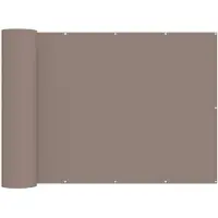 vidaXL : écran de balcon, 1,5 x 15 mètres, tissu avec revêtement PU, couleur taupe