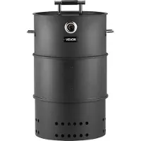 Vevor Fumoir à Charbon 470 mm Barbecue à Charbon de Bois en Acier Revêtu pour Fêtes et Grillades Terrasse Jardin au Camping