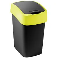 Curver Poubelle FLIP BIN 9 l noir/jaune